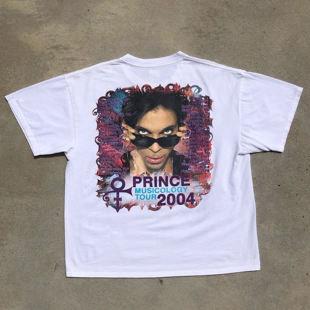 Iconic! Vtg 2004 Prince USA Musicology Double Sided Concert Tee - Size XL - Picture 4 of 13